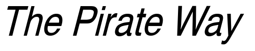 Font : HelveticaCndObl-Normal Custom Text : The Pirate Way Test your own text here Click to download or to view this font on a tshirt that can be custom printed in Bali
