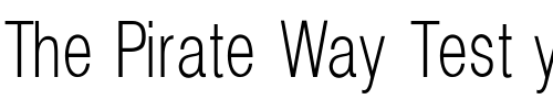 Font : Helvetica_Condenced-Normal Custom Text : The Pirate Way Test your own text here Click to download or to view this font on a tshirt that can be custom printed in Bali