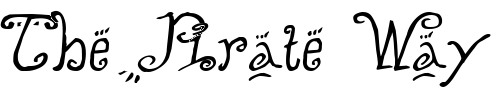 Font : Helzapoppin™ Custom Text : The Pirate Way Test your own text here Click to download or to view this font on a tshirt that can be custom printed in Bali