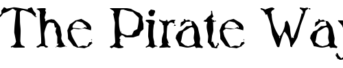 Font : HenryBeckerRandom-Regular Custom Text : The Pirate Way Test your own text here Click to download or to view this font on a tshirt that can be custom printed in Bali