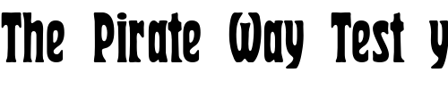 Font : Herman-Regular-DB Custom Text : The Pirate Way Test your own text here Click to download or to view this font on a tshirt that can be custom printed in Bali