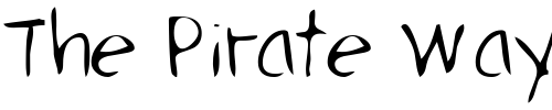Font : HerricksHand Custom Text : The Pirate Way Test your own text here Click to download or to view this font on a tshirt that can be custom printed in Bali