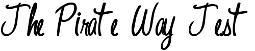 Font : HiResFont52-Bold Custom Text : The Pirate Way Test your own text here Click to download or to view this font on a tshirt that can be custom printed in Bali