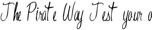 Font : HiResFont52-Regular Custom Text : The Pirate Way Test your own text here Click to download or to view this font on a tshirt that can be custom printed in Bali