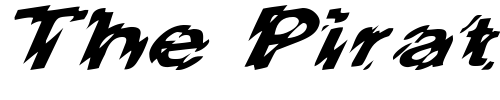 Font : HighVoltageExtended-Italic Custom Text : The Pirate Way Test your own text here Click to download or to view this font on a tshirt that can be custom printed in Bali