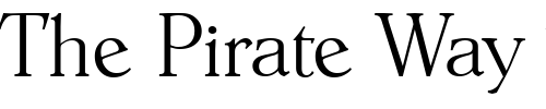 Font : Hoboken-Serial-ExtraLight-Regular Custom Text : The Pirate Way Test your own text here Click to download or to view this font on a tshirt that can be custom printed in Bali