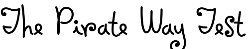 Font : Holiday-Springs-BTN Custom Text : The Pirate Way Test your own text here Click to download or to view this font on a tshirt that can be custom printed in Bali