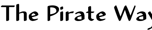 Font : Holly-Sans Custom Text : The Pirate Way Test your own text here Click to download or to view this font on a tshirt that can be custom printed in Bali