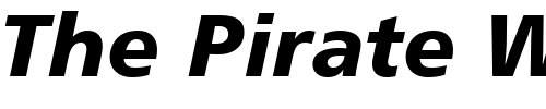 Font : Humnst777-Blk-BT-Black-Italic Custom Text : The Pirate Way Test your own text here Click to download or to view this font on a tshirt that can be custom printed in Bali