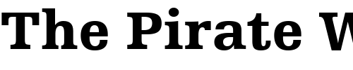 Font : HumstSlab712-Blk-BT-Black Custom Text : The Pirate Way Test your own text here Click to download or to view this font on a tshirt that can be custom printed in Bali