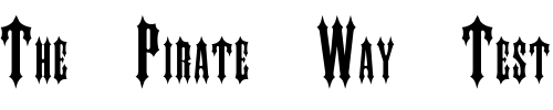 Font : IRONGATE Custom Text : The Pirate Way Test your own text here Click to download or to view this font on a tshirt that can be custom printed in Bali