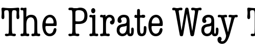 Font : ITC-American-Typewriter-LT-Condensed Custom Text : The Pirate Way Test your own text here Click to download or to view this font on a tshirt that can be custom printed in Bali