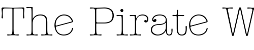 Font : ITC-American-Typewriter-LT-Light-Alternate Custom Text : The Pirate Way Test your own text here Click to download or to view this font on a tshirt that can be custom printed in Bali