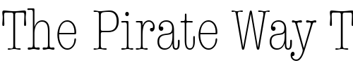 Font : ITC-American-Typewriter-LT-Light-Condensed Custom Text : The Pirate Way Test your own text here Click to download or to view this font on a tshirt that can be custom printed in Bali