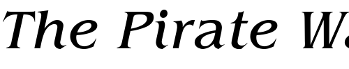 Font : ITC-Benguiat-Book-Italic Custom Text : The Pirate Way Test your own text here Click to download or to view this font on a tshirt that can be custom printed in Bali