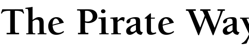 Font : ITC-Berkeley-Oldstyle-LT-Bold Custom Text : The Pirate Way Test your own text here Click to download or to view this font on a tshirt that can be custom printed in Bali