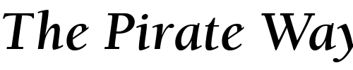 Font : ITC-Berkeley-Oldstyle-LT-Bold-Italic Custom Text : The Pirate Way Test your own text here Click to download or to view this font on a tshirt that can be custom printed in Bali