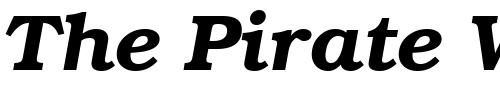 Font : ITC-Bookman-Demi-Italic Custom Text : The Pirate Way Test your own text here Click to download or to view this font on a tshirt that can be custom printed in Bali