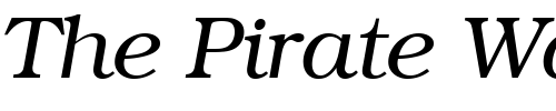 Font : ITC-Bookman-LT-Light-Italic Custom Text : The Pirate Way Test your own text here Click to download or to view this font on a tshirt that can be custom printed in Bali