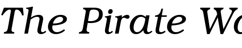 Font : ITC-Bookman-Light-Italic-SWA Custom Text : The Pirate Way Test your own text here Click to download or to view this font on a tshirt that can be custom printed in Bali
