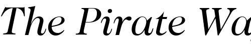 Font : ITC-Caslon-224-LT-Book-Italic Custom Text : The Pirate Way Test your own text here Click to download or to view this font on a tshirt that can be custom printed in Bali