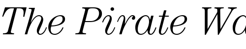 Font : ITC-Century-LT-Light-Italic Custom Text : The Pirate Way Test your own text here Click to download or to view this font on a tshirt that can be custom printed in Bali