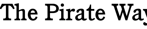 Font : ITC-Cushing-LT-Medium Custom Text : The Pirate Way Test your own text here Click to download or to view this font on a tshirt that can be custom printed in Bali
