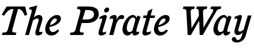 Font : ITC-Cushing-LT-Medium-Italic Custom Text : The Pirate Way Test your own text here Click to download or to view this font on a tshirt that can be custom printed in Bali