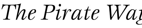 Font : ITC-Esprit-LT-Book-Italic Custom Text : The Pirate Way Test your own text here Click to download or to view this font on a tshirt that can be custom printed in Bali