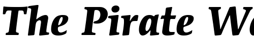 Font : ITC-Mendoza-Roman-LT-Bold-Italic Custom Text : The Pirate Way Test your own text here Click to download or to view this font on a tshirt that can be custom printed in Bali