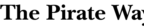 Font : ITC-New-Baskerville-LT-Bold Custom Text : The Pirate Way Test your own text here Click to download or to view this font on a tshirt that can be custom printed in Bali