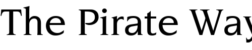 Font : ITC-Novarese-LT-Medium Custom Text : The Pirate Way Test your own text here Click to download or to view this font on a tshirt that can be custom printed in Bali