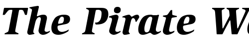 Font : ITC-Slimbach-LT-Black-Italic Custom Text : The Pirate Way Test your own text here Click to download or to view this font on a tshirt that can be custom printed in Bali