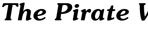 Font : ITC-Souvenir-LT-Demi-Italic Custom Text : The Pirate Way Test your own text here Click to download or to view this font on a tshirt that can be custom printed in Bali