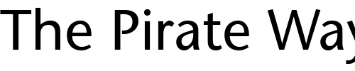 Font : ITC-Stone-Sans-LT Custom Text : The Pirate Way Test your own text here Click to download or to view this font on a tshirt that can be custom printed in Bali
