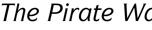 Font : ITC-Symbol-LT-Medium-Italic Custom Text : The Pirate Way Test your own text here Click to download or to view this font on a tshirt that can be custom printed in Bali