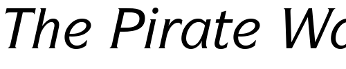 Font : ITC-Symbol-Medium-Italic Custom Text : The Pirate Way Test your own text here Click to download or to view this font on a tshirt that can be custom printed in Bali