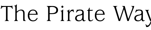 Font : ITC-Usherwood-LT-Book Custom Text : The Pirate Way Test your own text here Click to download or to view this font on a tshirt that can be custom printed in Bali