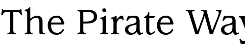 Font : ITC-Usherwood-LT-Medium Custom Text : The Pirate Way Test your own text here Click to download or to view this font on a tshirt that can be custom printed in Bali