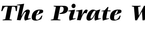 Font : ITC-Veljovic-LT-Black-Italic Custom Text : The Pirate Way Test your own text here Click to download or to view this font on a tshirt that can be custom printed in Bali