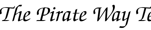 Font : ITC-Zapf-Chancery-CE-Medium-Italic Custom Text : The Pirate Way Test your own text here Click to download or to view this font on a tshirt that can be custom printed in Bali