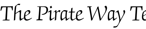 Font : ITC-Zapf-Chancery-LT-Light Custom Text : The Pirate Way Test your own text here Click to download or to view this font on a tshirt that can be custom printed in Bali
