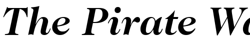 Font : ITCCaslon224-Bold-Italic Custom Text : The Pirate Way Test your own text here Click to download or to view this font on a tshirt that can be custom printed in Bali