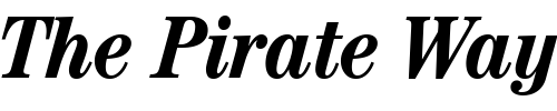 Font : ITCCentury-Condensed-Bold-Italic Custom Text : The Pirate Way Test your own text here Click to download or to view this font on a tshirt that can be custom printed in Bali