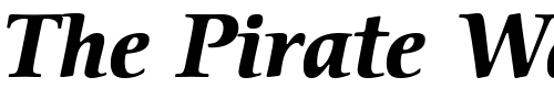 Font : ITCCerigo-Bold-Italic Custom Text : The Pirate Way Test your own text here Click to download or to view this font on a tshirt that can be custom printed in Bali
