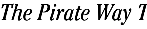 Font : ITCCheltenham-CondensedBook-Italic Custom Text : The Pirate Way Test your own text here Click to download or to view this font on a tshirt that can be custom printed in Bali