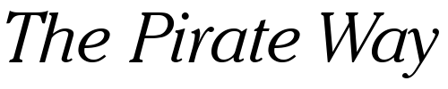 Font : ITCCheltenham-Light-Italic Custom Text : The Pirate Way Test your own text here Click to download or to view this font on a tshirt that can be custom printed in Bali
