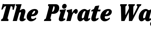 Font : ITCCheltenham-UltraCondensed-Italic Custom Text : The Pirate Way Test your own text here Click to download or to view this font on a tshirt that can be custom printed in Bali