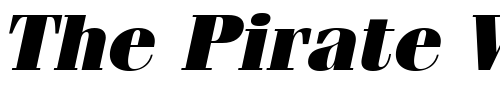 Font : ITCFenice-Ultra-Oblique Custom Text : The Pirate Way Test your own text here Click to download or to view this font on a tshirt that can be custom printed in Bali
