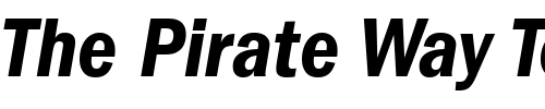 Font : ITCFranklinGothic-DemiCondensed-Italic Custom Text : The Pirate Way Test your own text here Click to download or to view this font on a tshirt that can be custom printed in Bali